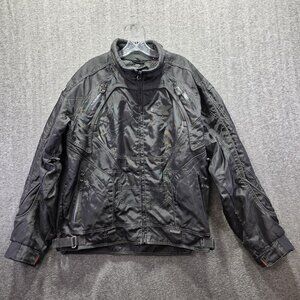 Castle X Racewear Jacket Mens XL Black Snowmobile Motorcycle Nylon Riding